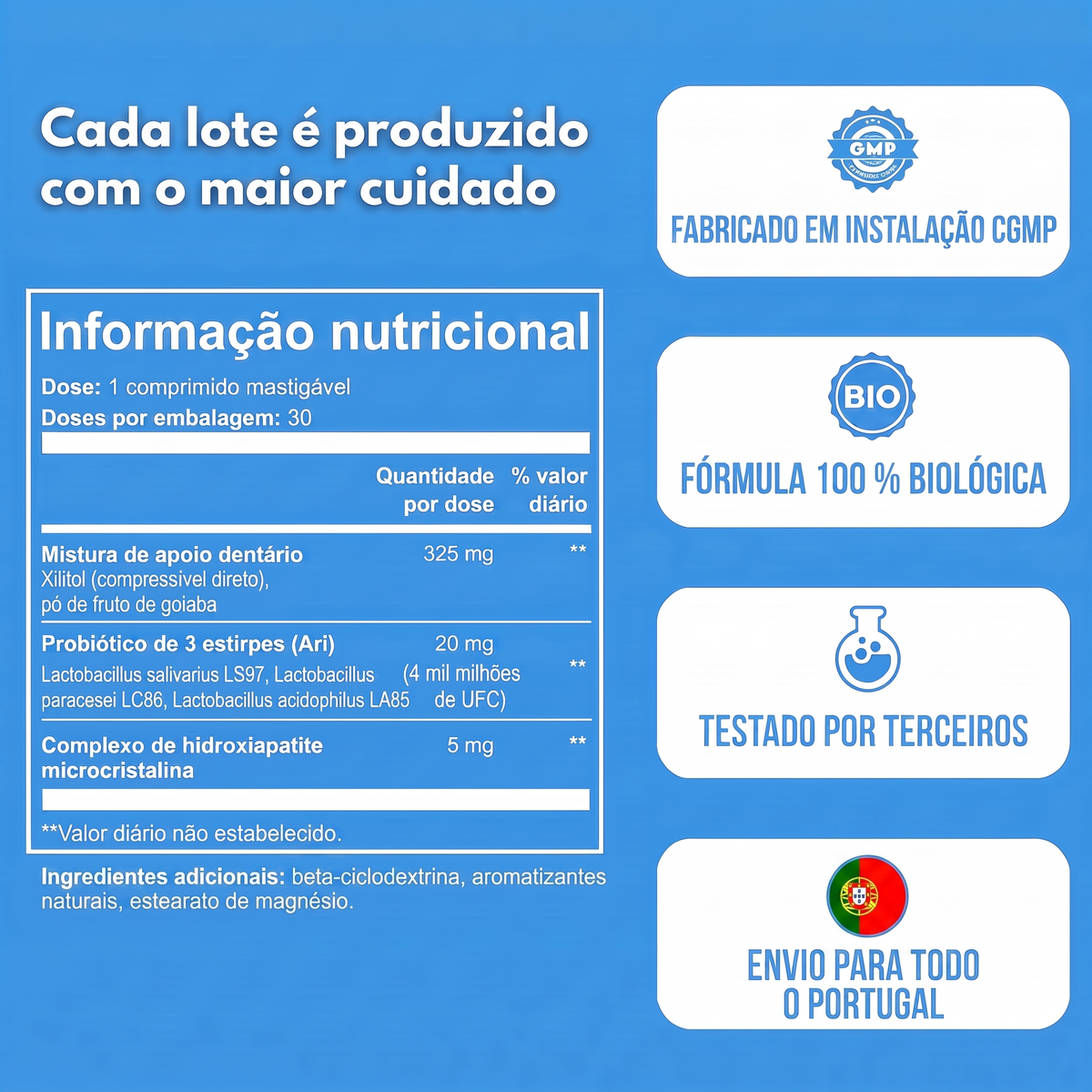 Valores nutricionais e selos de qualidade do Emaline
