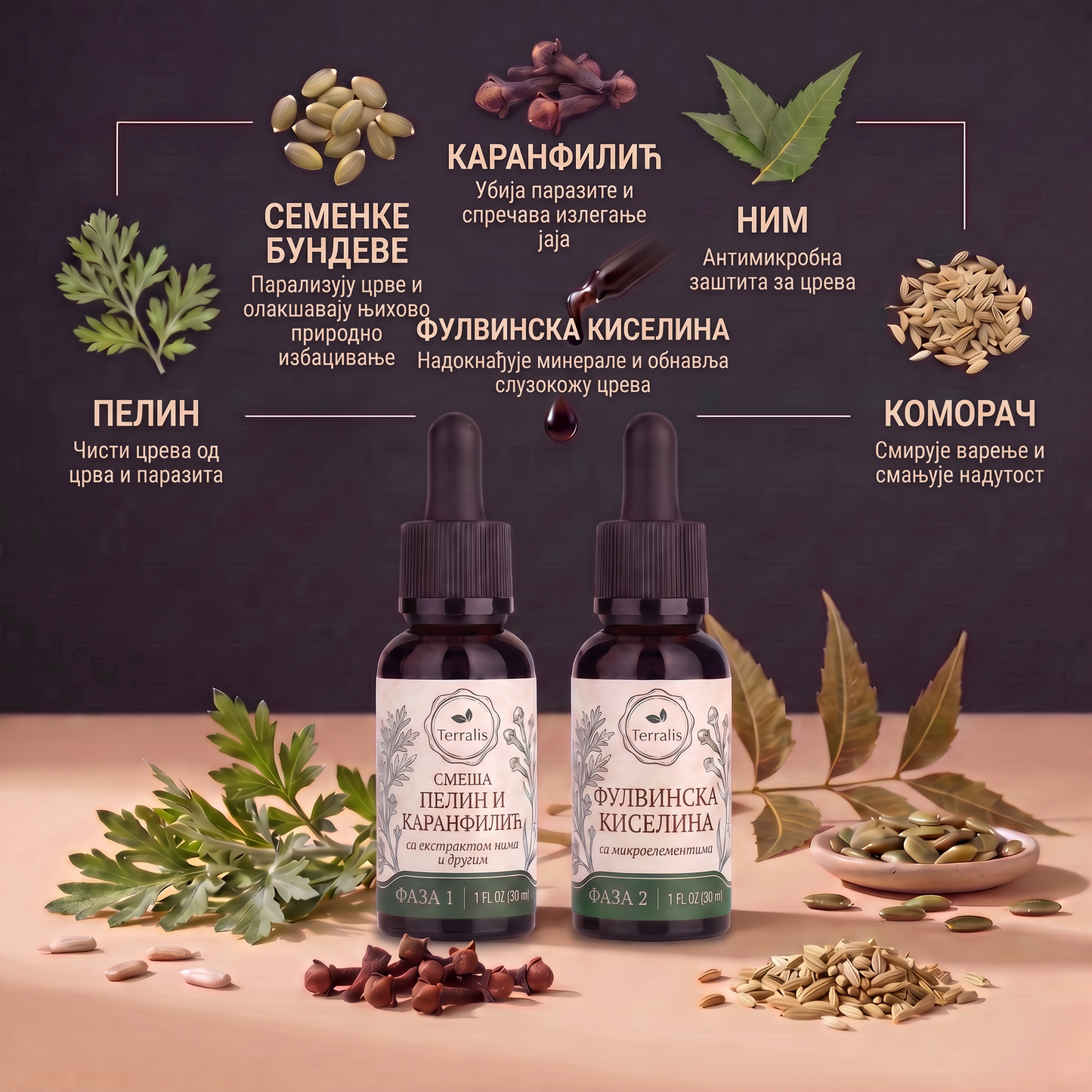 Klenza сет за чишћење црева у 2 фазе