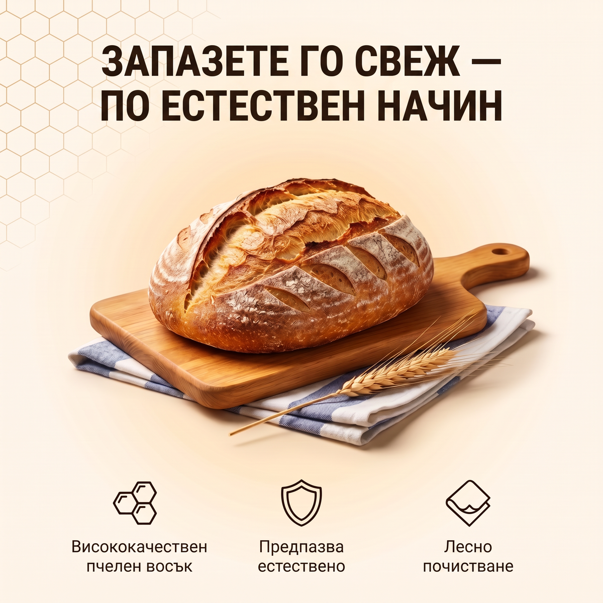 Запазете хляба Ви свеж, по естествен начин