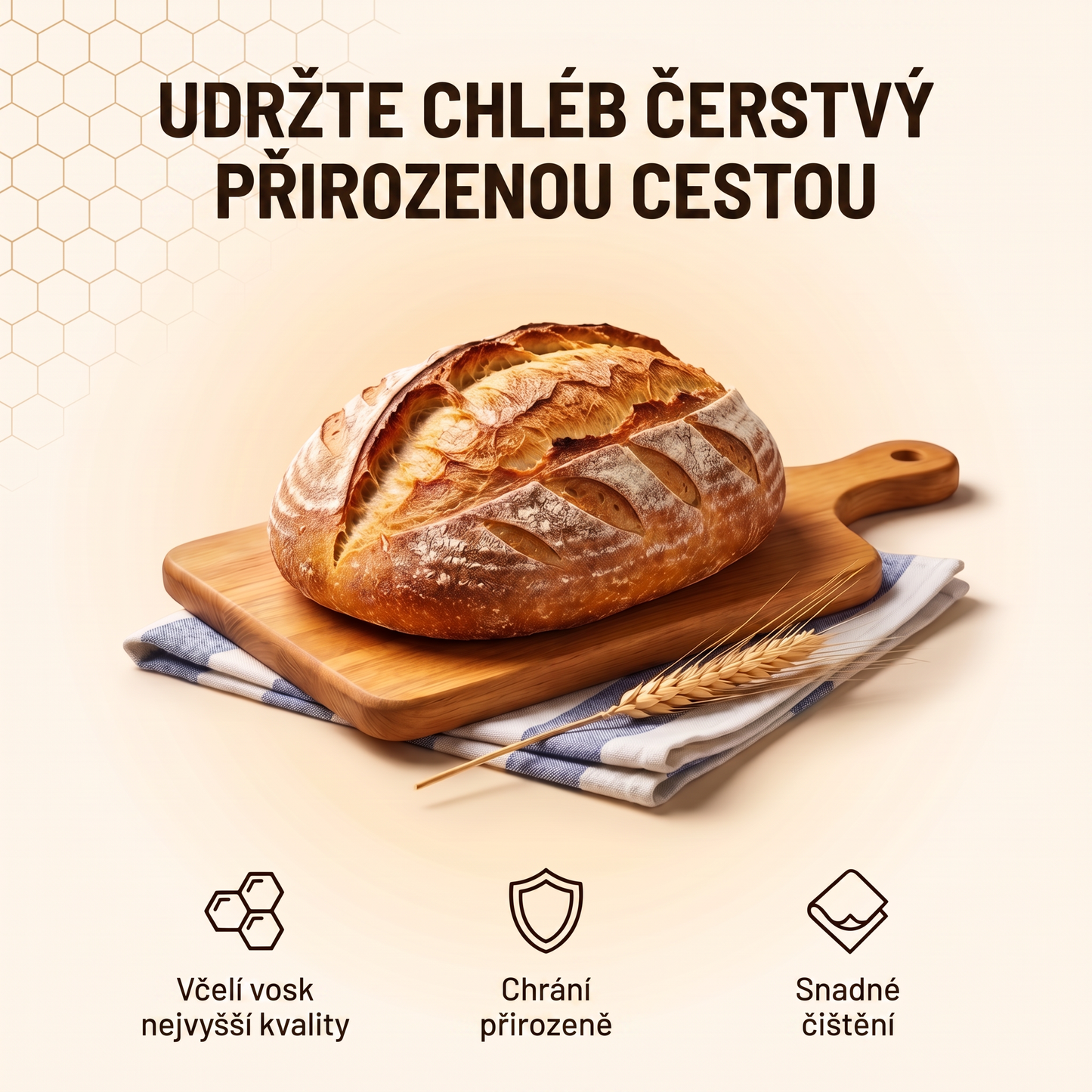 Udržte chléb čerstvý přirozenou cestou