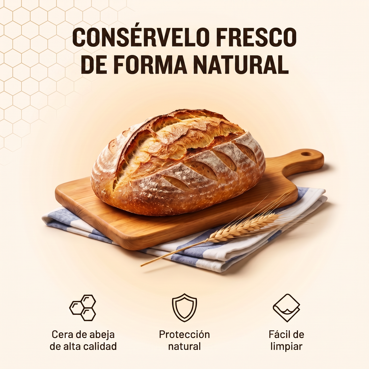 Conserve su pan fresco, de forma natural