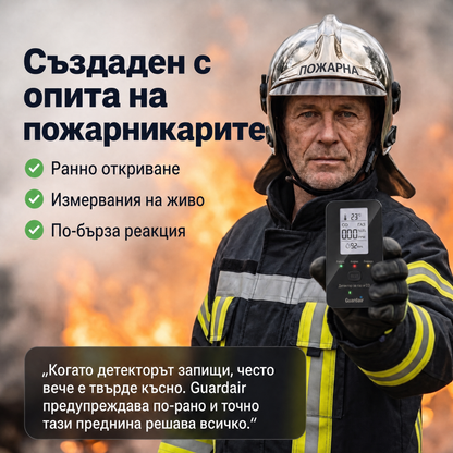 Guardair в ръка, сензор от 3-то ниво със светлинни индикатори