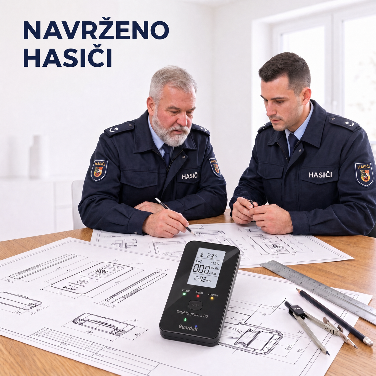 Guardair detekuje oxid uhelnatý, zemní plyn a propan