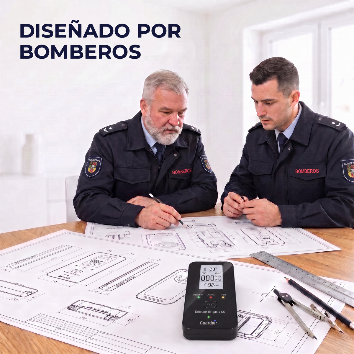 Guardair detecta monóxido de carbono, gas natural y propano