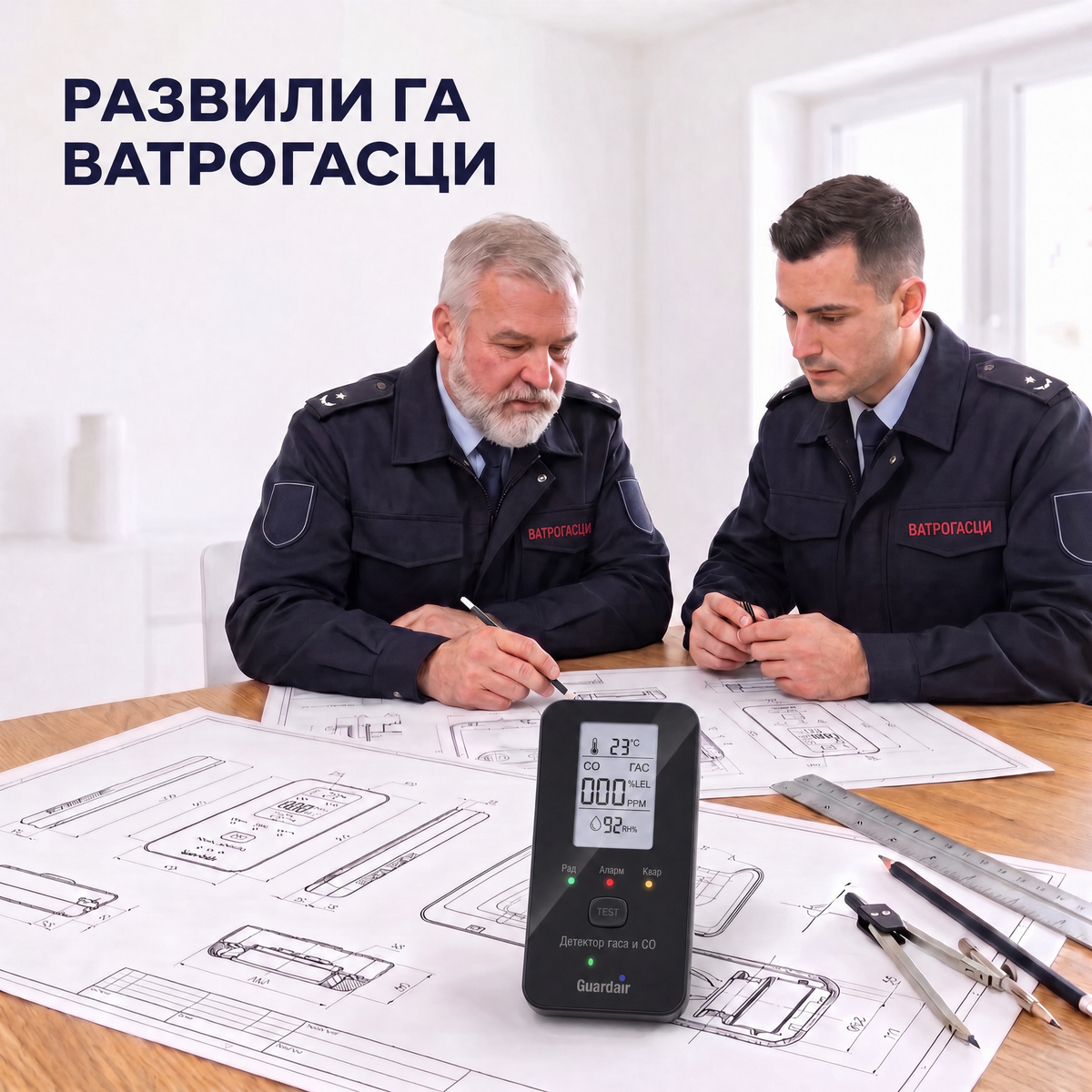 Guardair открива угљен-моноксид, земни гас и пропан