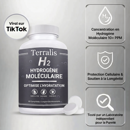 Épuisé(e) toute la journée, vous vieillissez plus vite que vous ne le devriez ? Hydrava H2 protège vos cellules de l'intérieur.