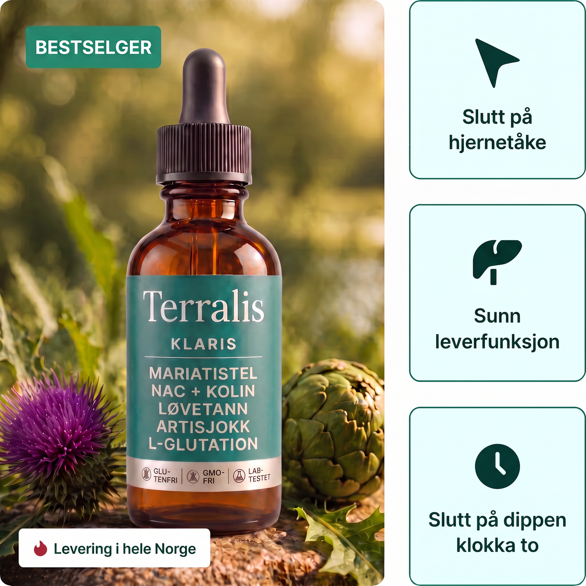 Klaris-flaske med dråpeteller