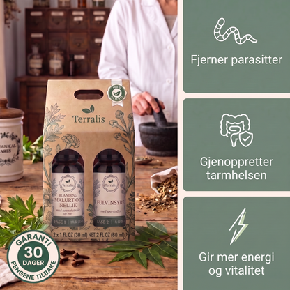 Klenza tarmrens-sett i 2 faser