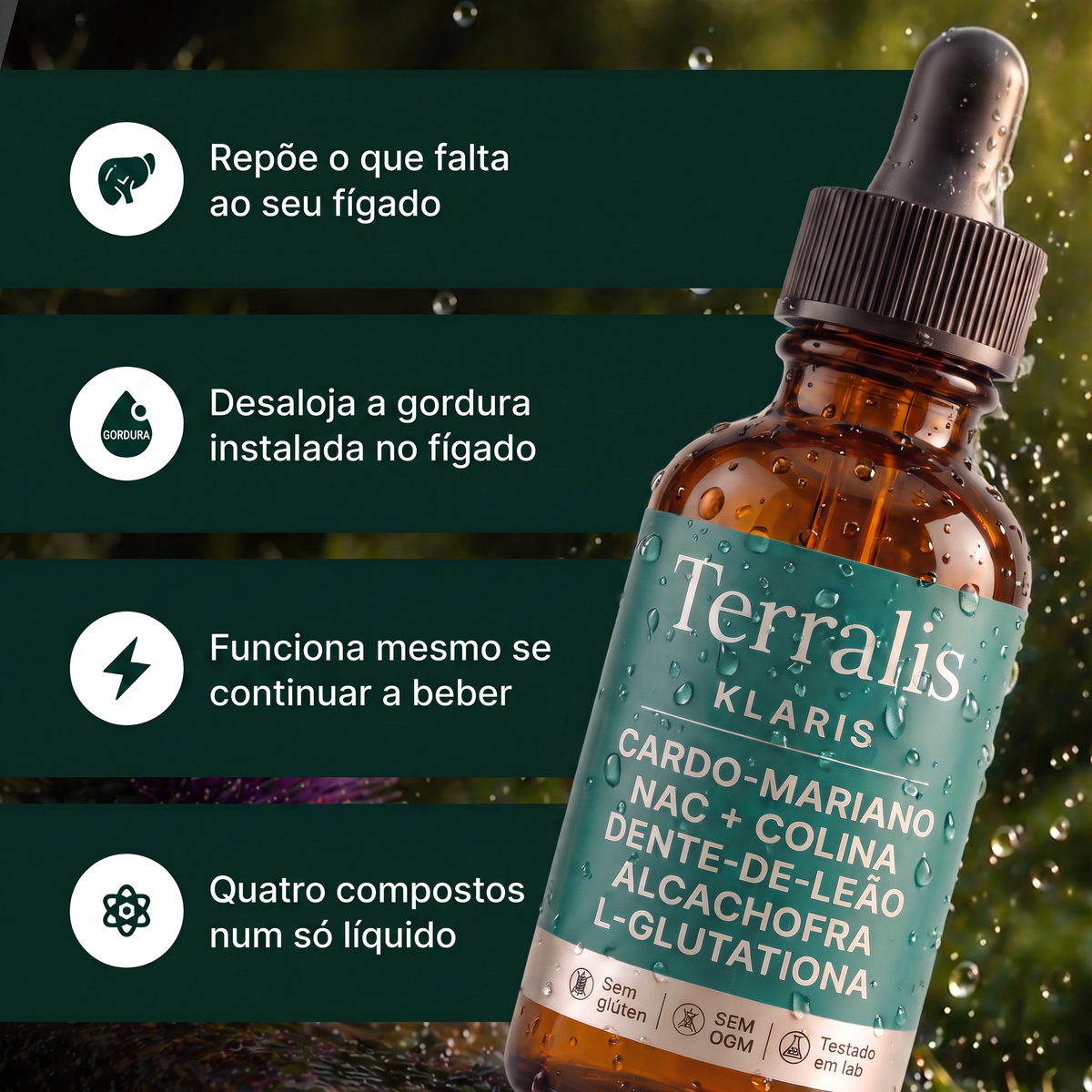 Os seis compostos da fórmula Klaris