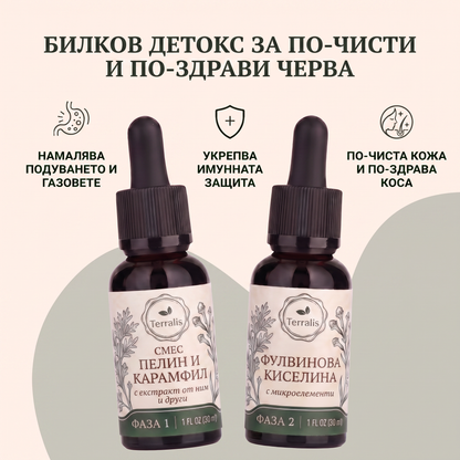 Комплект Klenza за чревно прочистване в 2 фази