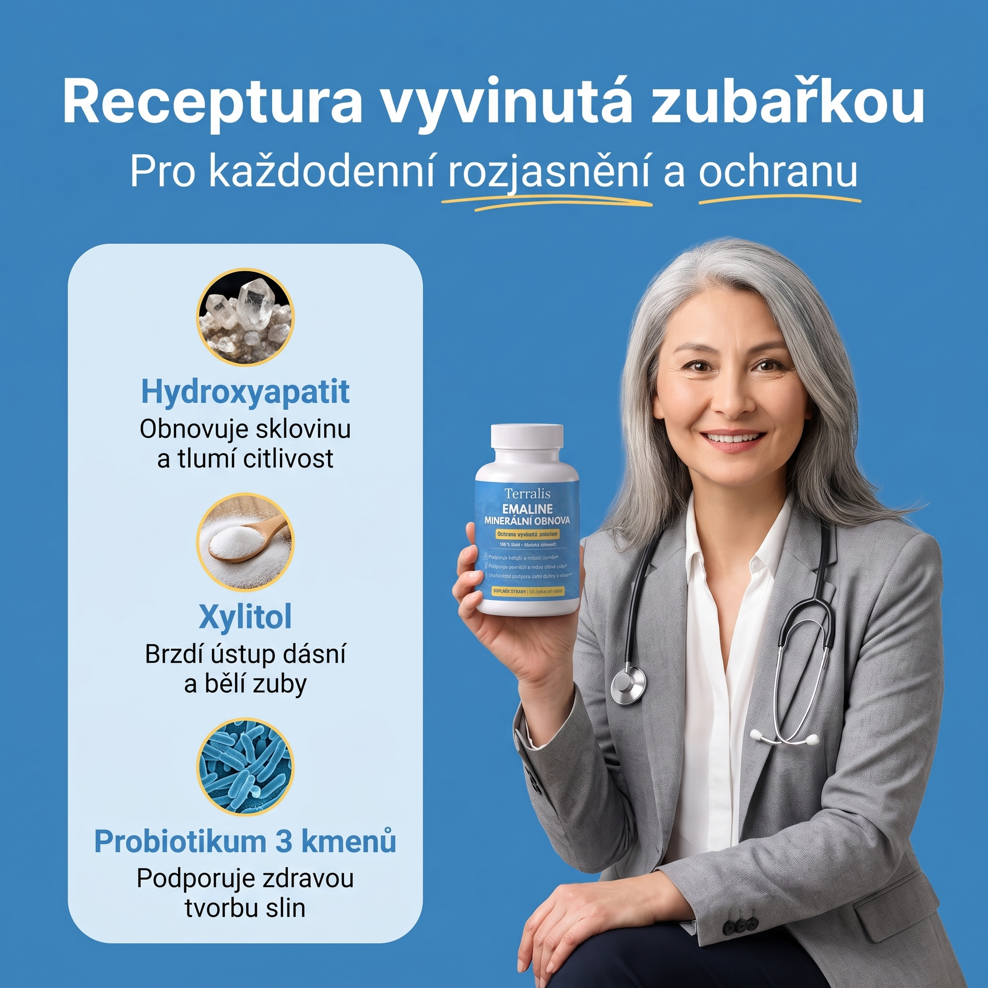Tři účinné látky Emaline