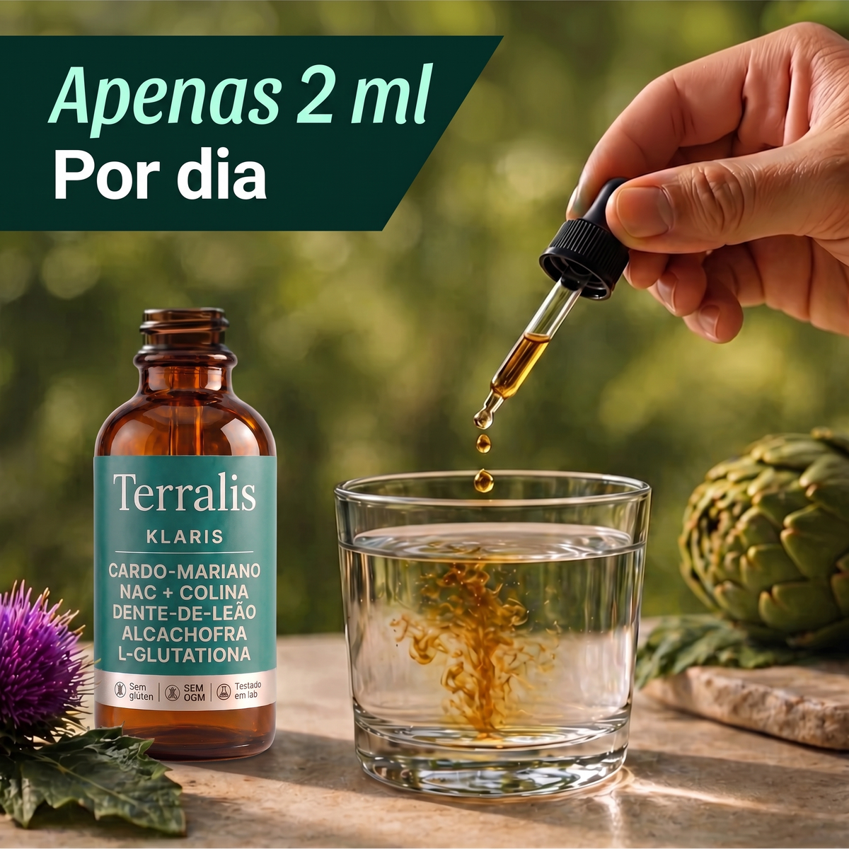 Absorção sublingual de Klaris em 15 minutos