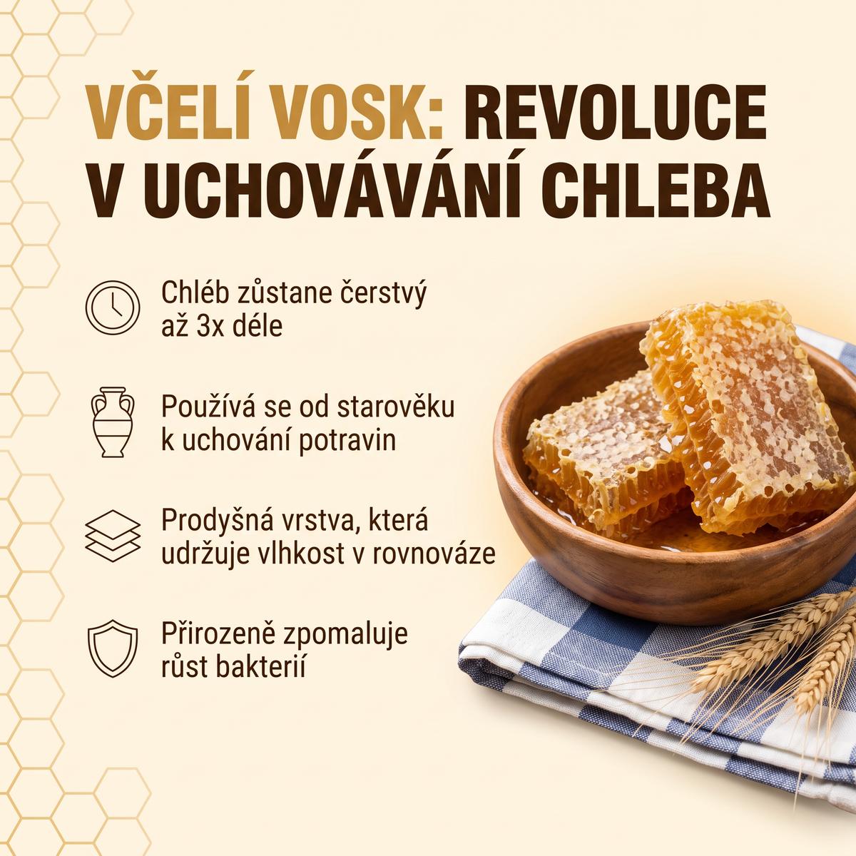 Včelí vosk: revoluce v uchovávání chleba
