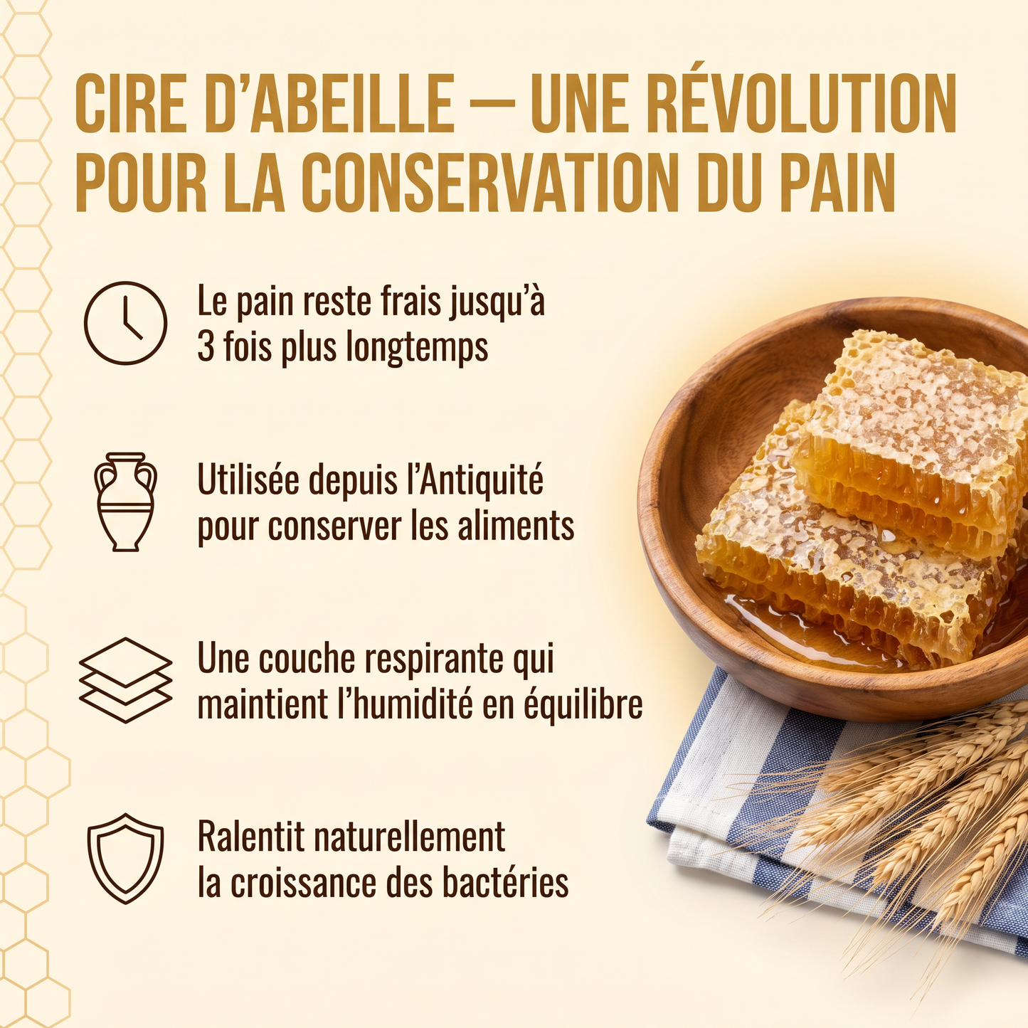La cire d'abeille, une révolution pour la conservation du pain