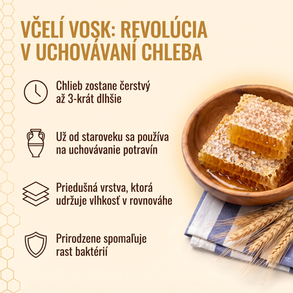 Včelí vosk: revolúcia v uchovávaní chleba