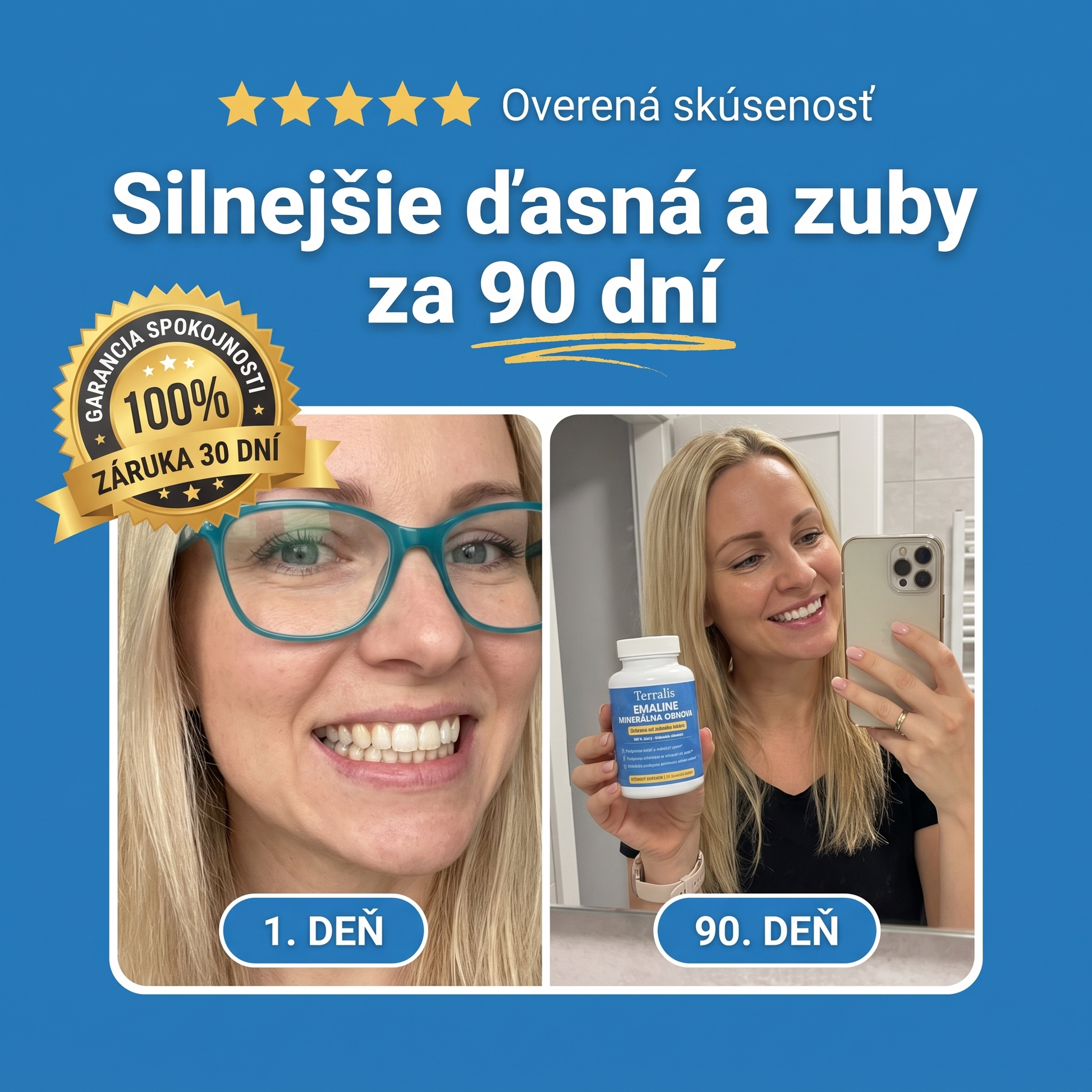 Výsledok pred a po s Emaline