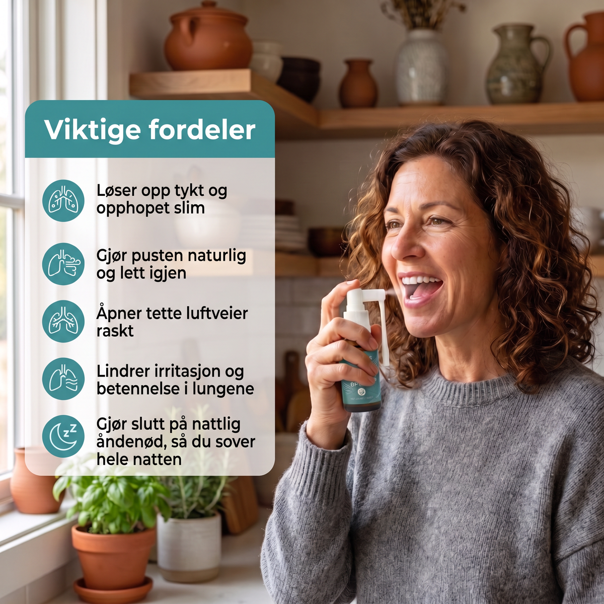 Viktige fordeler med Terralis-sprayen