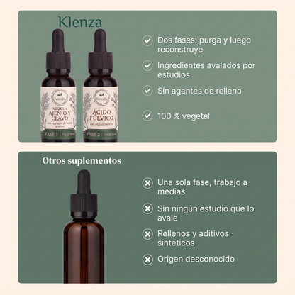 Kit Klenza de limpieza intestinal en 2 fases