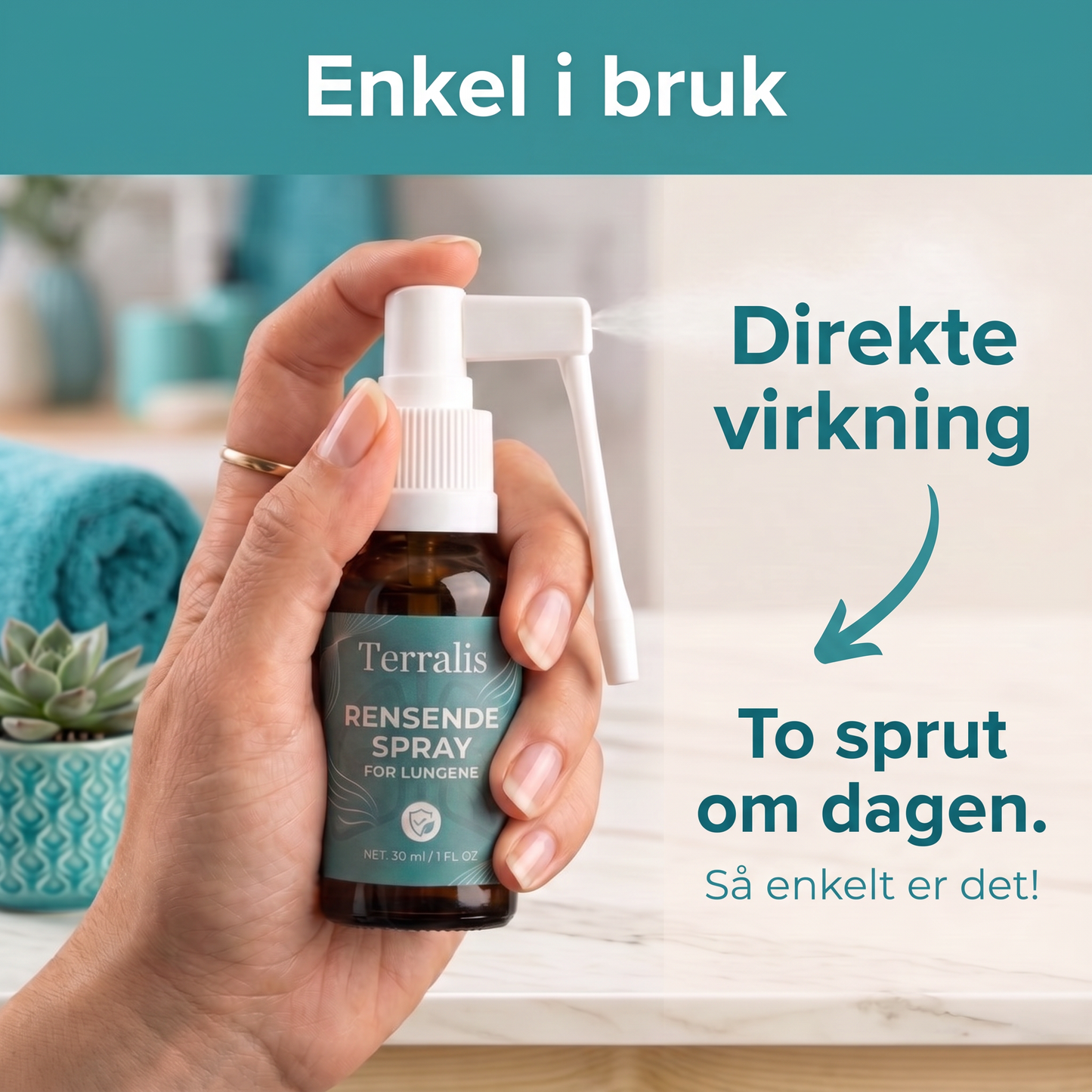 Enkel i bruk: to sprut om dagen