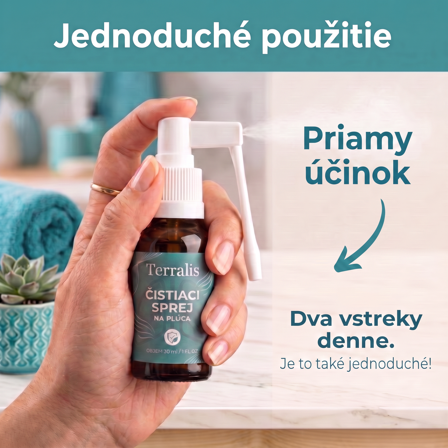 Jednoduché použitie: dva vstreky denne
