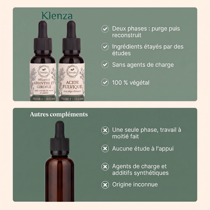 Kit Klenza de nettoyage intestinal en 2 phases