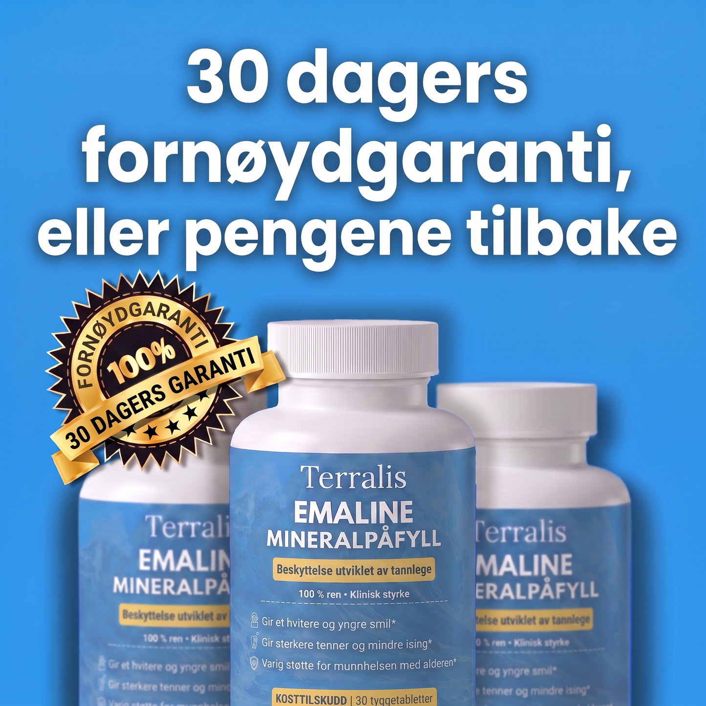 30 dagers fornøydgaranti for Emaline