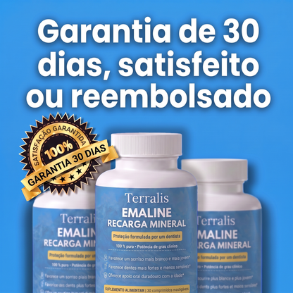 Garantia de 30 dias, satisfeito ou reembolsado, do Emaline