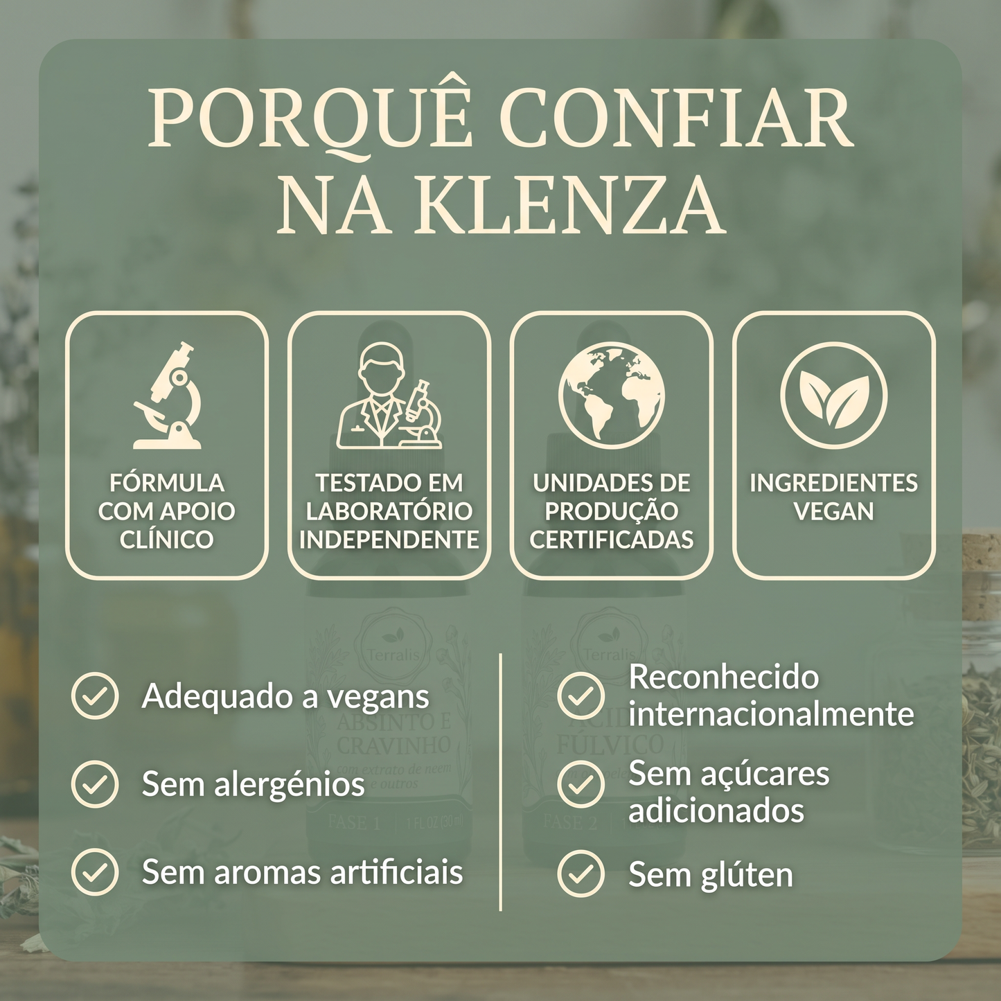 Kit Klenza de limpeza intestinal em 2 fases