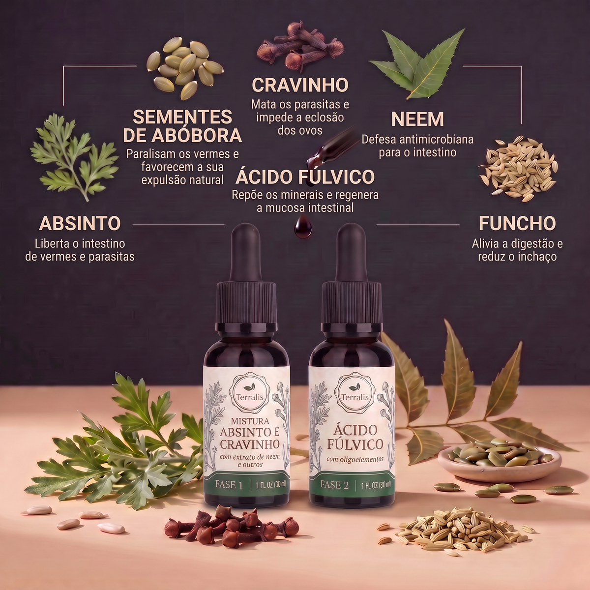 Kit Klenza de limpeza intestinal em 2 fases