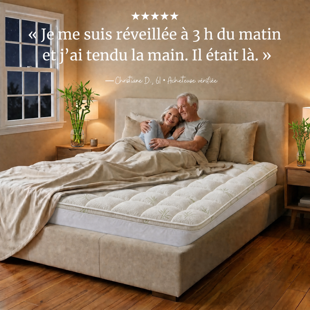 Temoignage d'une cliente sur le sur-matelas Kumora