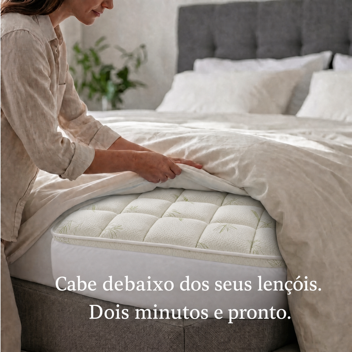 O Kumora encaixa debaixo dos seus lençóis em segundos