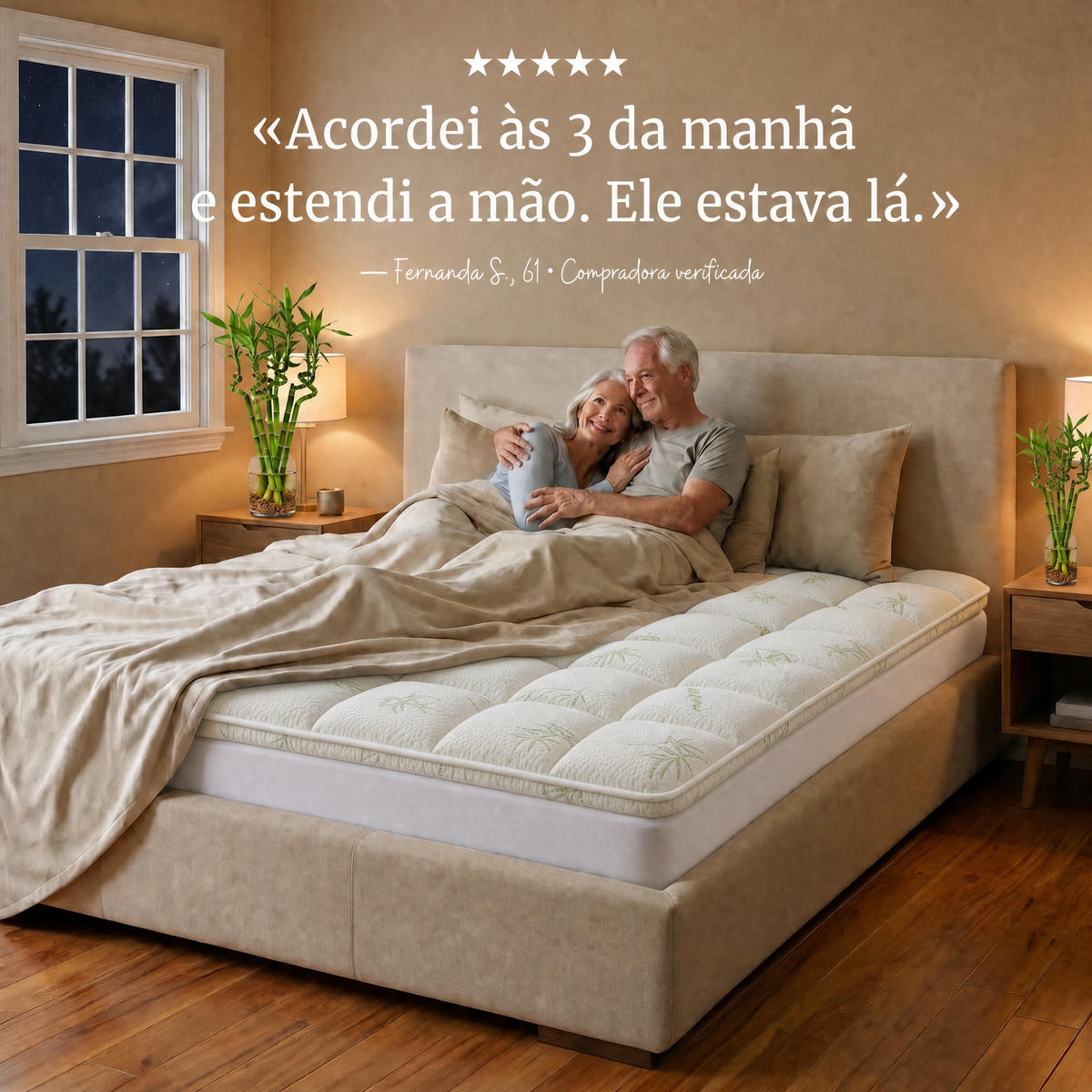 Testemunho de uma cliente sobre o sobrecolchão Kumora